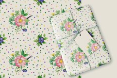 Watercolor floral pattern. Digital paper Product Image 2