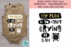 My plan is to start crying at 3 am svg, baby shirt svg Product Image 1