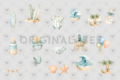 Surf Baby Board Clipart Product Image 3