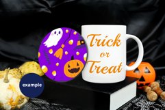Halloween Mug & Coaster PSD Mockup, Round coaster mockup Product Image 2