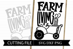 Farm Living - Hand Lettered SVG Design Product Image 1