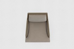 Isometric Arm Chair 3D isolated render Product Image 1