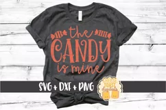 The Candy Is Mine - Funny Halloween SVG PNG DXF Cut Files Product Image 1