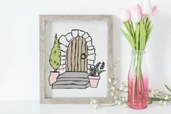 Wooden Door SVG | Floral Svg | Garden SVG Product Image 2