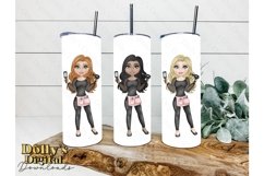 Hairdresser Hairstylist Character Bundle Clipart PNG Product Image 5