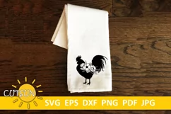 Floral Rooster SVG | Rooster SVG | Farmhouse SVG Product Image 3