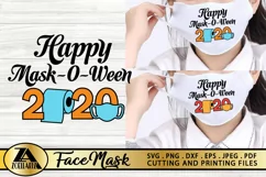 Mask SVG PNG EPS DXF Face Mask SVG Halloween Mask SVG Product Image 1