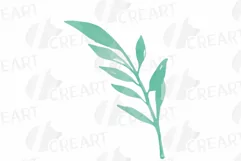 Faded orange and blush flowers and green leaves watercolor Product Image 3