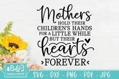 Mothers Day SVG | Mothers Hold Their Children's Hands | Mom Product Image 2