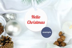 Round Ornament Mockup PSD , Sublimation Ornament Mockup Product Image 3