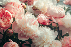 Peoney Flowers Background Wallpaper Product Image 1