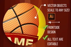 Basketball Poster Vector Product Image 3