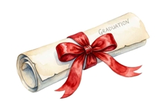 Watercolor Graduation Clipart Collection Bundle Product Image 5