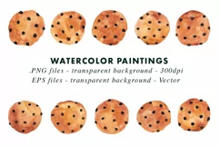 Cookies Illustration | Watercolor Clip Art in PNG & EPS Product Image 2