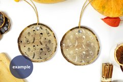 2 Wood Ornaments Mockup PSD, Two Wood Ornaments Mockup Product Image 3