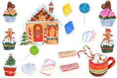 Watercolor Christmas Sweets clipart Product Image 3