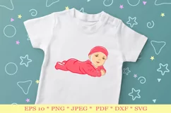 Baby Girl Sublimation. Newborn Sublimation. Cute baby Product Image 1