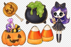 Halloween png clipart Halloween sublimation design bundle Product Image 3