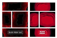 Black Friday Sale Paper Cut Templates Set Product Image 2