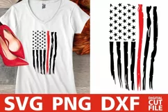 Distressed Flag svg, 4th of July svg, Patriotic, 50 stars Product Image 2