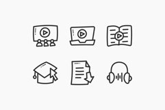 E-Learning Hand-Drawn Doodle Icons Product Image 2