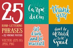 25 Hand Lettering Phrases &amp; Posters Product Image 1