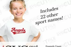 Angels svg, Angel svg, Angels baseball svg, swoosh svg Product Image 3