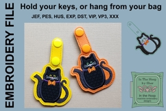 Black Cat Key Fob - Bag Tag Product Image 2