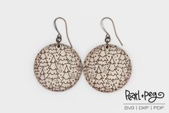 Tree Lot Round Laser Engraved Earring Download Product Image 2