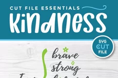 Girl power svg - a brave, strong & kind SVG for crafters Product Image 6