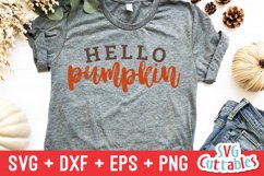 Fall SVG | Hello Pumpkin | Shirt Design Product Image 1