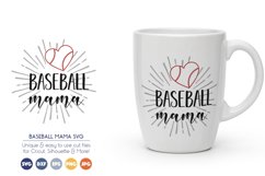 Baseball Mama SVG - Sports Cheer SVG Files Product Image 1