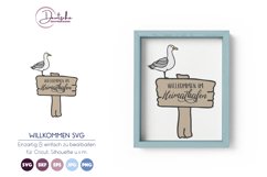 Willkommen im Heimathafen SVG | Möwe Product Image 1