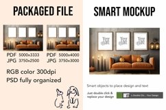 Wooden Frame Smart Mockup PSD &amp; JPG Template Graphic Product Image 2