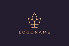 luxurious plant logo template Product Image 1