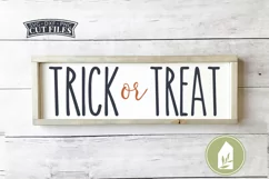 Trick or Treat SVG Files, Farmhouse Halloween SVG Product Image 1