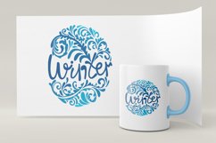 Winter illustration. Lettering winter. SVG Product Image 2