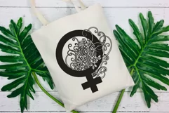 Female SVG Symbol | Gender Female Icon with Flowers Product Image 4