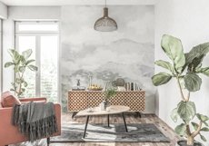 Wall mockup - Wallpaper mockup - Living room scene Product Image 2