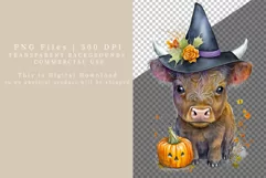 Halloween calf clipart, Calf clipart, Halloween sublimation Product Image 2