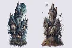 Haunted house, Halloween clipart Product Image 3