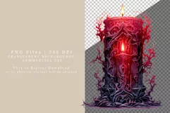 Gothic clipart, Candle clipart, Halloween clipart Product Image 2