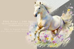 Horse clipart, Horse sublimation, Summer, Sublimation Product Image 2