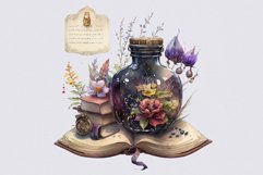 Spell book clipart, Halloween clipart, Fantasy clipart Product Image 2
