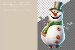Snowman clipart, Christmas clipart, Winter clipart Product Image 3