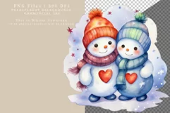 Snowman clipart, Winter clipart, Christmas clipart, Product Image 2