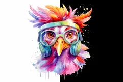 Chicken clipart, Funny chicken clipart, Watercolor clipart Product Image 3