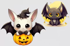 Bat clipart, Autumn clipart, Halloween clipart, Fall clipart Product Image 2