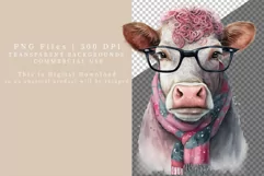 Fynny cow clipart, Cow clipart Product Image 2