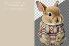 Bunny clipart, Christmas bunny clipart, Bunny clipart Product Image 2